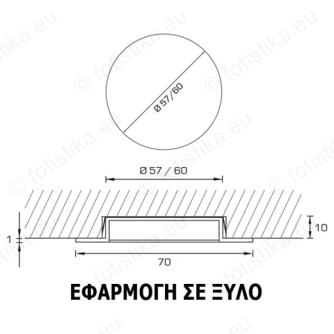 SUNQ τετράγωνα ΣΠΟΤΑΚΙΑ LED χωνευτά INOX