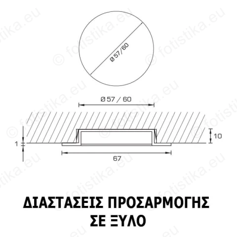 SUN ΣΠΟΤΑΚΙΑ LED χωνευτά INOX